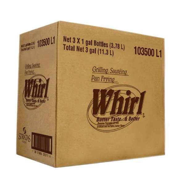 Whirl Whirl Butter Flavored Oil 1 gal., PK3 103500 L1